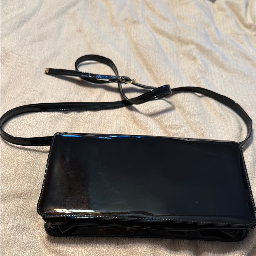 Ande’ Black Patton leather purse
